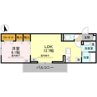 オペラハウス小舞木【1階】の間取り