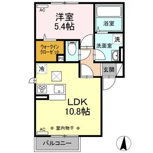 ソレアード【1階】の間取り
