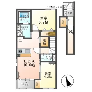 ルミナスA【2階】の間取り