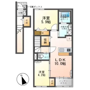 ルミナスA【2階】の間取り