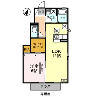 ラフォーレ A【1階】の間取り