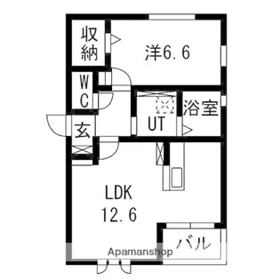 ウィズハイム新井町【1階】の間取り