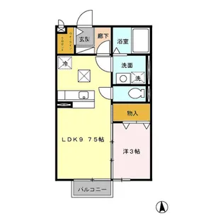 アルシオーネ D【1階】の間取り