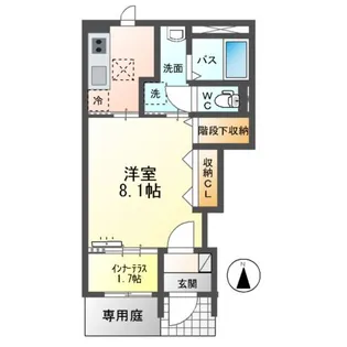 テンテラス【1階】の間取り