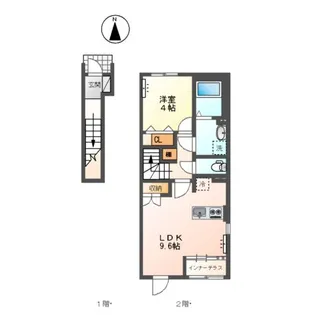 仮)東別所町アパートTR1013N1【2階】の間取り
