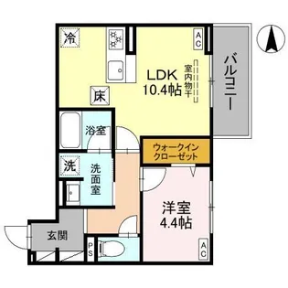 DーGRAN 飯田町【1階】の間取り