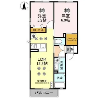 ルポゼ A【1階】の間取り