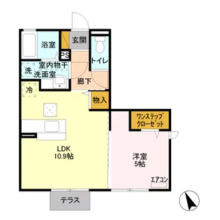 ハピネス【1階】の間取り