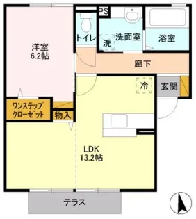 エルハーベン【206号室】の間取り