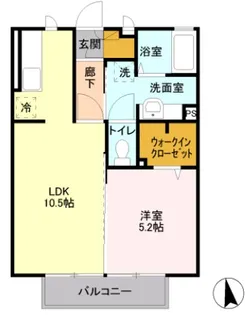 エルハーベン【2階】の間取り
