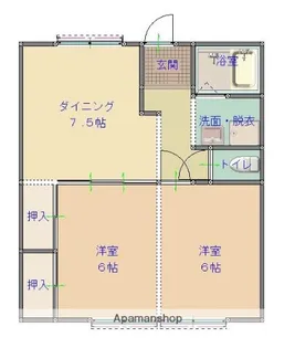 フローラ【2階】の間取り