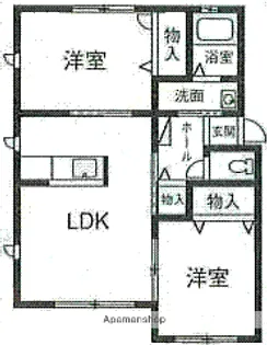 サラコルネホ ローホ【1階】の間取り