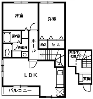 グレンツェント・イル【2階】の間取り
