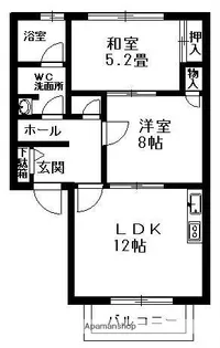 ハイツB&K【202号室】の間取り