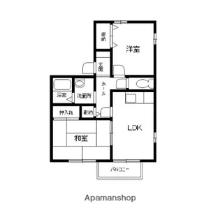 パークビューテラスB【2階】の間取り