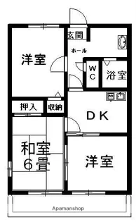 グレイスアーク【202号室】の間取り