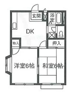 ハイメゾンHIRO【1階】の間取り