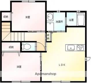 リッシュコリーヌC【2階】の間取り