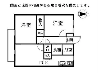 ハイツシャンゼリゼ【202号室】の間取り
