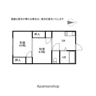 井上コーポ【102号室】の間取り
