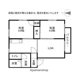 群馬県太田市熊野町【アパート】の間取り