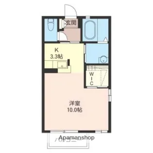 FニイジマⅢC【202号室】の間取り