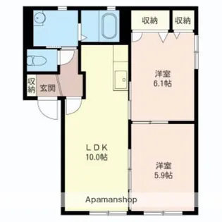 シャーメゾンA【1階】の間取り