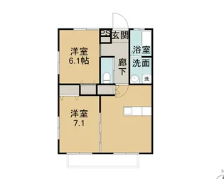 サニーハウスT【1階】の間取り