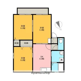 エクセルコート・D【201号室】の間取り