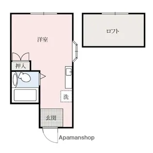 メゾンオークラ7番館【105号室】の間取り