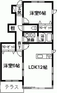 リヴィエールA【1階】の間取り