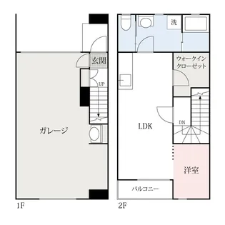 ラ・カシェット新宿ABCD【B号室】の間取り