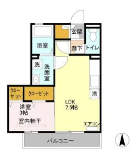 キャッスルロック【2階】の間取り