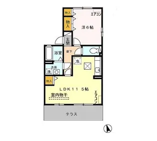 ルービーパレス【1階】の間取り