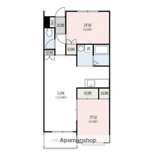 ヒルズF&M【3階】の間取り