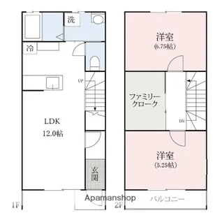 カーサ・ジュノ【A-1号室】の間取り