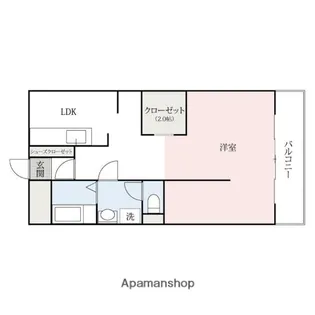 キャピタルハイツ【504号室】の間取り