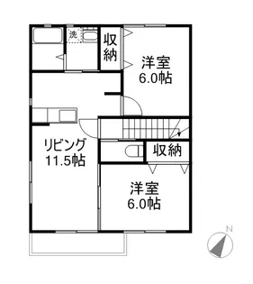 友禅【2階】の間取り