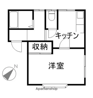 梅ヶ丘ハイツ1【202号室】の間取り
