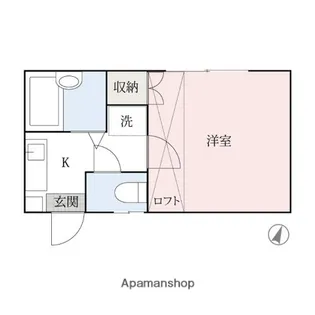 広沢リバーサイド【109号室】の間取り