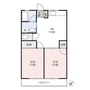 ハイツサンルミネ【1階】の間取り