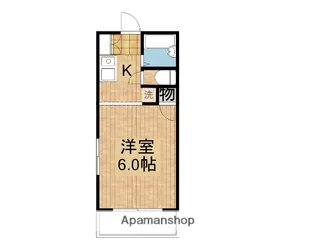 サキズハイダウェイ【201号室】の間取り