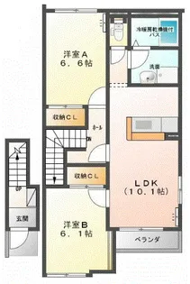 スカイピア【2階】の間取り