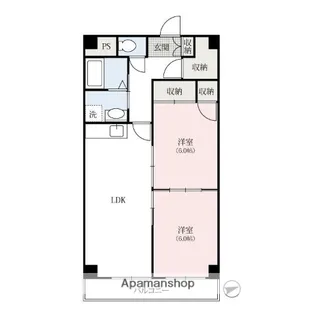 マンションクレスト【303号室】の間取り