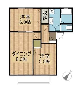 メゾンタムラ C【2階】の間取り