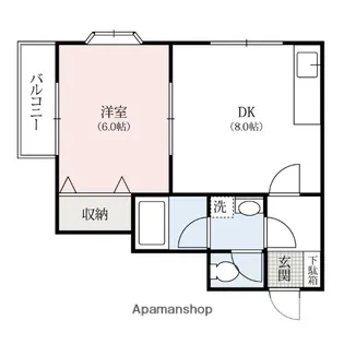パルステージ【1-D号室】の間取り