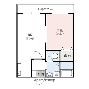パルステージ【2-B号室】の間取り