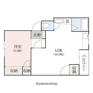 エクストリーム広沢【101号室】の間取り