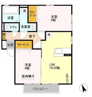 エトワール【2階】の間取り