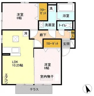 エトワール【1階】の間取り